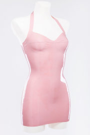 Розовое латексное платье Кэнди
